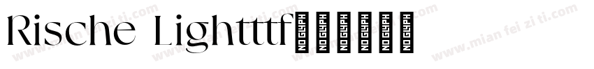 Rische Lightttf字体转换